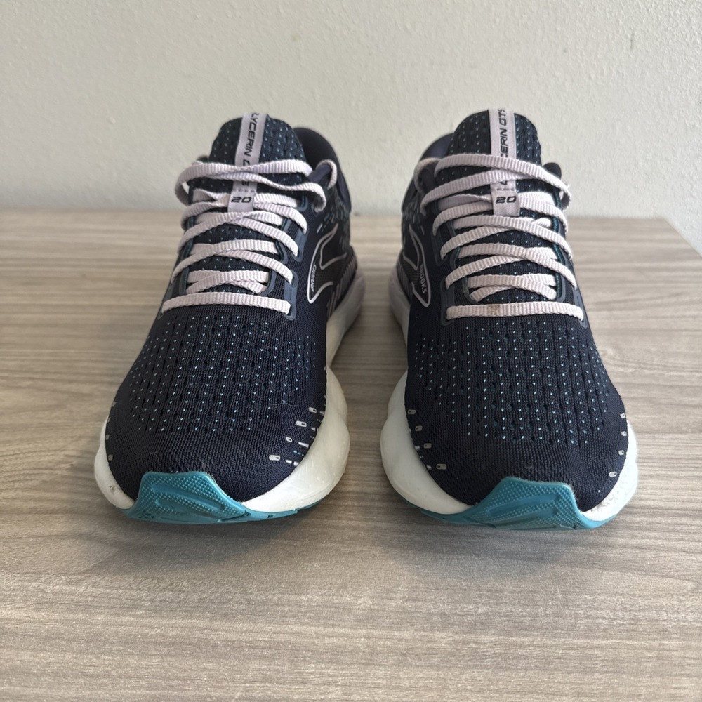 Brooks 1203701D499 Glycerin 20 Shoes Womens Size 10.5D Wide Blue Sneakers - Picture 3 of 10